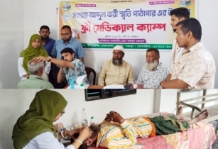 সোনাতলায় বিনামূল্যে চক্ষু শিবির, সেবা পেলেন পাঁচ শতাধিক রোগী